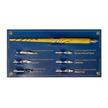 캘리그라피 딥펜홀더 닙세트 레터링 펜촉 7개닙 도면, 옐로우 UK01158, 상품선택