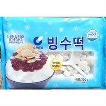 토핑 빙수떡 스위트웰 220g X4개 팥빙수 빙수 재료, 5세트