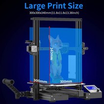 Creality-Ender 3 Max 3D 프린터 300x300x340mm 금속 FDM 애호가 홈저용 더 큰 유리 베드 포함, 02 CN