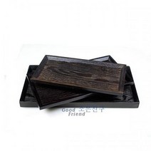 조리도구 옻칠 원목 트레이(옻칠 후식쟁반 대), 본품선택