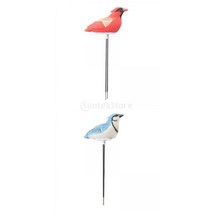 Ursmart 2pcs 정원 토양 수분 측정기 식물 습도계 수분 테스터, 18x9cm, 빨간색, 수지 금속