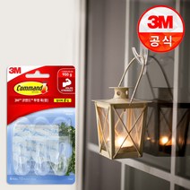 3M 코맨드 투명 훅 중형 6개입 멀티팩, 6개, 단품