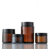 캔들용기 유리 앰버 메이크업 화장품 용기 크림 항아리 빈 향 캔들 뚜껑 포함 5ml 50ml 100ml, [07] 100ml