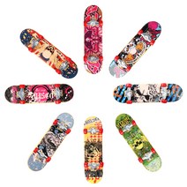 혁신적인 인쇄 전문 합금 스탠드 지판스케이트 보드 미니 손가락 보드 스케이트 트럭 손가락 스케이트 보드 아이 장난감, 03 1Pcs Random style B