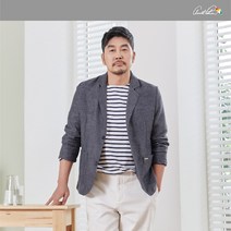 22SS 아놀드파마 김영호 린넨라이크 시원한 여름 자켓 차콜 색상