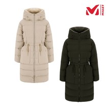 밀레 MILLET 2칼라 여성 여자 부드러운 경량 소재를 사용한 거위털 구스 필드 다운 파카