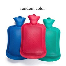 전기손난로 전자핫팩 똑딱이 500ml 두꺼운 뜨거운 물병 겨울 따뜻한 물 주머니 손 발 주입 PVC/고무, 05 random color
