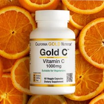 미국로켓배송 캘리포니아 골드 뉴트리션 Gold C USP 등급 비타민C 1000mg 베지 캡슐 60정, 1개