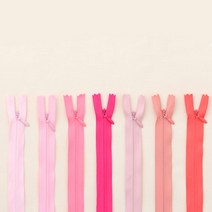 소잉데일리 콘실지퍼 바지지퍼 청바지지퍼 모음전_ 15cm~100cm 160여종, 01 연핑크, 6. 콘실지퍼_25cm(01~25)