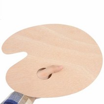 미술 시간 준비물 우드 팔레트 파레뜨 원형 대형 1개, 단일속성