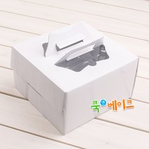 쿡앤베이크 깨끗한 무지 케익박스(1~4호), 케익박스23 무지3호
