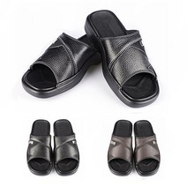 천연가죽 국내생산 남자 남성 중년 사무실 직장 직장인 교사 임직원 부장님 선생님 슬리퍼