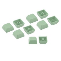 10x PBT 키 캡 세트 체리 MX 스위치 용 DIY 교체 부품 게임 애호가, 2x2x8.5mm, 녹색
