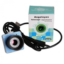 80W 픽셀 1.25 인치 USB 디지털 렌즈 전자 접안 렌즈 카메라 천체 망원경 액세서리 연결, 파란