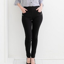 쿠즈 여성용 면스판바지 스판밴딩팬츠 슬림핏 9부바지 슬랙스 빅사이즈