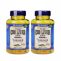Holland & Barrett 홀랜드 앤 바렛 코드 리버 오일 1000mg 120소프트겔 2팩, 1개