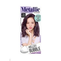 미쟝센 헬로 버블 염색제, 7MA 메탈릭 애쉬, 4개