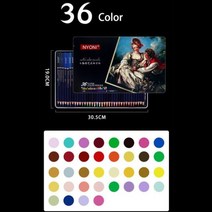 150색 색연필 132 72색 색연필72 NYONI-색연필 틴 상자에 120 색상 전문 세트 드로잉 용 컬러링 연필 활기찬 스케치, 36 Water Colors