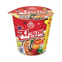 오뚜기 진라면 매운맛 컵 간편식 야식 65G 1개, 21개