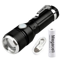 CREE 어메이징 USB 슈퍼 라이트 후레쉬 + 18650배터리, 1개