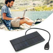휴대용태양광 태양광 파워뱅크 인버터 충전기미니 5.5V 휴대용 USB 전지 패널 300mA 열 충전기 포트 야외, 한개옵션0