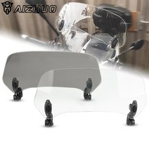 cb125r shadow 600 750 1100 crf250l nc750x nc750d cb1300 cb400 오토바이 윈드 스크린 윈드 실러 스포일러 에어 디플렉터 호환용, 투명-큰