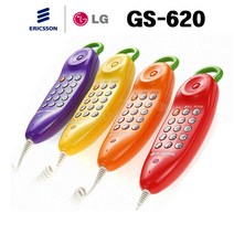 LG 벽걸이 유선 전화기 GS-620, GS-620 예쁜 야채 전화기 (색상랜덤)