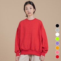 제니키즈 JN 오버핏 무지 맨투맨 가을 여아 주니어 쭈리 티셔츠