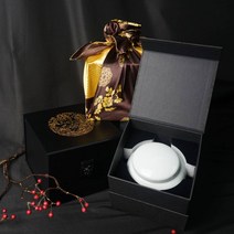 국내산 자연 사양벌꿀 도자기세트 선물세트 1.2kg, 명품박스ㅣ백자매화, 금 보자기