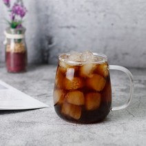 내열유리 항아리 손잡이유리컵 400ml 4P세트(RM1)
