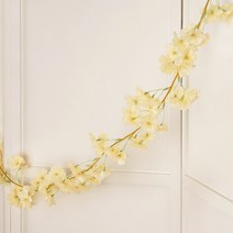 파티짱 조화 덩쿨 넝쿨 벚꽃 가랜드, 조화 벚꽃 가랜드 (아이보리)