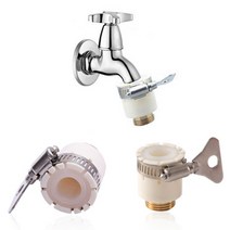 [AMISO] 수도 2구 분배 수압조절 커넥터, 나사선변환커넥터