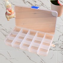 15칸 케이스 비즈 구슬 뱃지 소품 미니 보관함