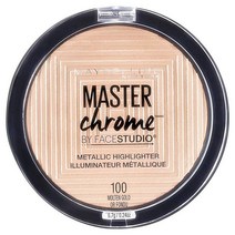 Maybelline 메이블린 마스터 크롬 메탈릭 100 몰튼 골드 하이라이터 6.7g Master Chrome Metallic Highlighter, 1개, 상세참조