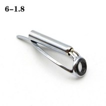 낚싯대 폴 가이드 sic 링 팁 탑 링 수리 낚싯대 구성 요소 실버 프레임 1.8mm - 3.6mm 스피닝 캐스팅, --6-1.8