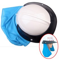 덕신상공 목그늘썬캡 안전모내피 땀흡수 자외선차단 그늘막 햇빛가리개, 1개