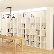 깊은책장 책장선반 틈새책꽂이 더크린 DIY 1 9 6K 오픈 공간분리 서재장, 카뎃블루