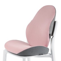 힙시트 자세 세트 45X39.5CM 방석 사무실 교정 요추 감압 등받이 자동차 사계절용, 핑크세트, 1개