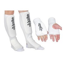 격투 보호대 복싱 권투 정강이 보호 태권도 장갑 발 가라테 절약 손 발 발목 무술 반 손가락 장갑, 하얀, XL