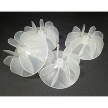 배기팬 환기팬 송풍기 부품 10 개/대/세트 투명 색상 플라스틱 팬 블레이드 범용 고전력 AC 모터, 한개옵션0