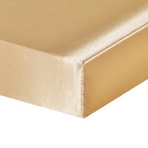 침대 시트 새틴 실크 매트리스 커버 세트 sabanas king size satin bedsheet smooth soft cool 침대 시트 with elastic rope, 198x203x30cm, 01 Brown