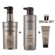 에스테티카 릴렉스 헤어 마스크 1000ml+데미지 케어 샴푸 1000ml+릴렉스 헤어 마스크(휴대용) 100ml