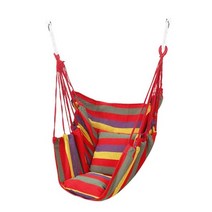 라탄 나무 그네 야외 원목 흔들 의자 정원 전원주택 놀이터 해먹 canvas hang hammock chair hanging rope swing bed 200kg load 비치, 협력사, 2-사진으로