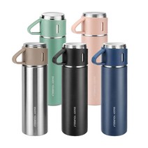 (1+1) 아이이피 V77 보온보냉 진공 텀블러, V77_핑크, V77_블랙