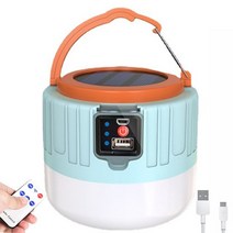 태양광 태양열 조명Solar LED Bulb Lamp Remote Control USB Outdoor Flashlights Waterproof 3 Lighting M, 한개옵션1, 01 Blue