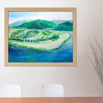나봄갤러리 명당도 ll 안동하회마을 풍수지리 배산임수, 3.내츄럴 액자