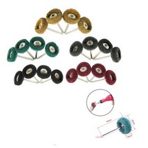 비닐하우스개폐기 주행식예초기 나일론 미니 드릴 연마 브러시 2.35mm 생크 버핑 휠 녹 제거제 드레멜 로터리 액세서리 50 개, [01] With 2.35mm Shank, [06] Mixed, [02] 10pcs