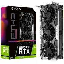 지포스 RTX 2080 Ti FTW3 ULTRA GAMING D6 11GB gtx1660슈퍼/1660super/그랙픽카드/gtx1060/rtx2070super/rtx2060super/rx580/rx570/그래픽카드rtx2060/rx570, 단일 모델명/품번