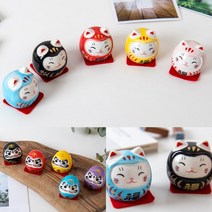 행운 달마 고양이 5P 달마 5P 식당개업선물 개업식선물 일본고양이인형 창업선물 일본인형 일본고양이, 달마(5P)