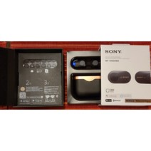 소니 WF-1000XM3 노이즈 캔슬링 진정한 무선 블루투스 이어버드 블랙